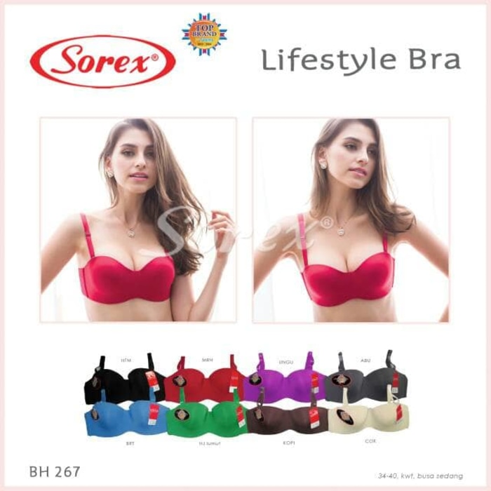 Bra Sorex Kawat Busa Standard 267, Bra Ukuran 40 Kawat